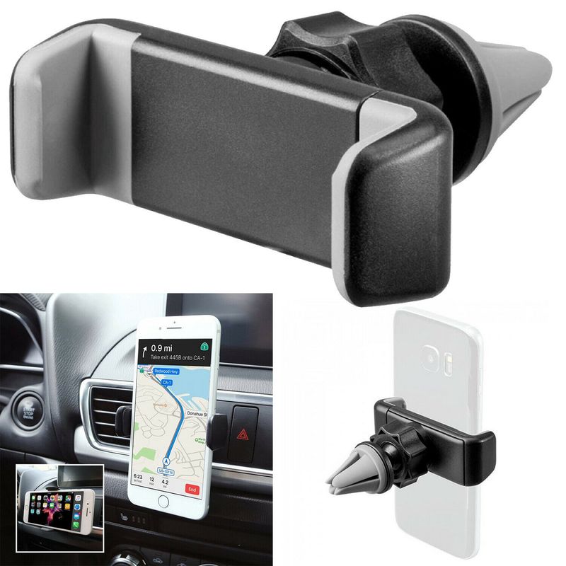 Car Ventilation Grid Phone Holder Universal 360° Adjustable Smartphone Holder For Ventilation From 57 To 88 Mm