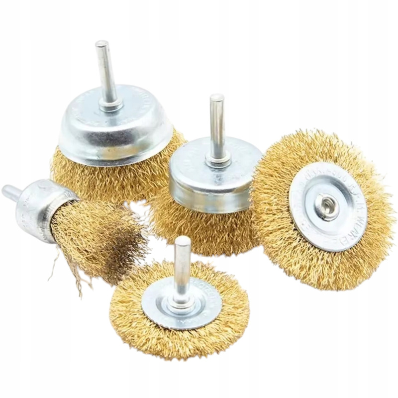 Image of Druciana Brush Set For Drill Screwdriver 5pcs For Steel Metal Wood Surface Cleaning