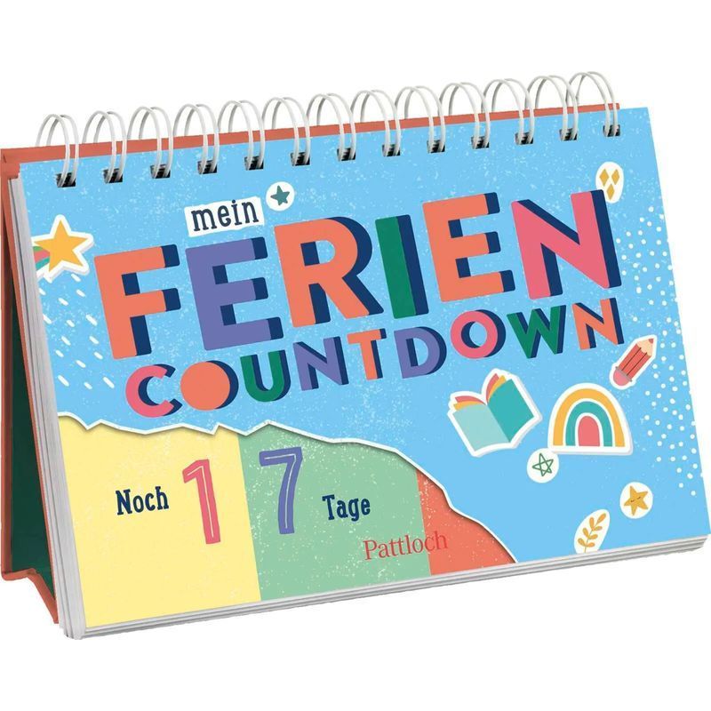 My Vacation Countdown - Paperback - Pattloch Publishing - Gifts For Students Or For The Start Of A New School Year - Spiral Binding - 26 Pages - German - 2023 - Pattloch Gift Book - Ean 9783629008923