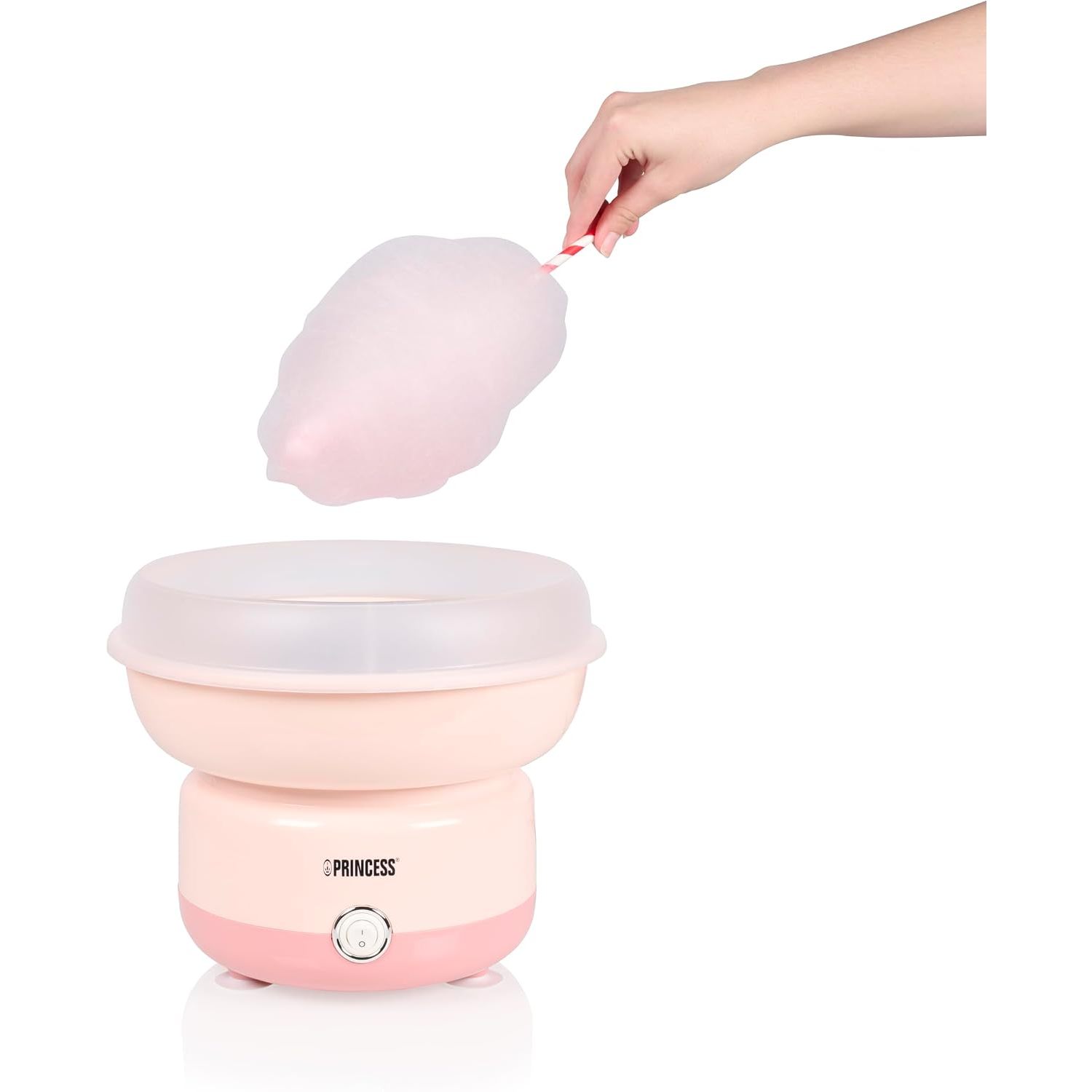 Image of Princess Cotton Candy Machine, 500w Power, Bpa-free, , Includes 10 Sticks & Measuring Spoon, Dishwasher-safe Parts, Non-slip Feet, , 292990