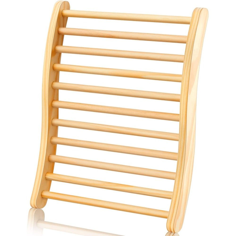 TEMU Sauna Backrest, Wooden Sauna Backrest, Ergonomic Backrest, Suitable For Sauna Recovery, Health And Relaxation