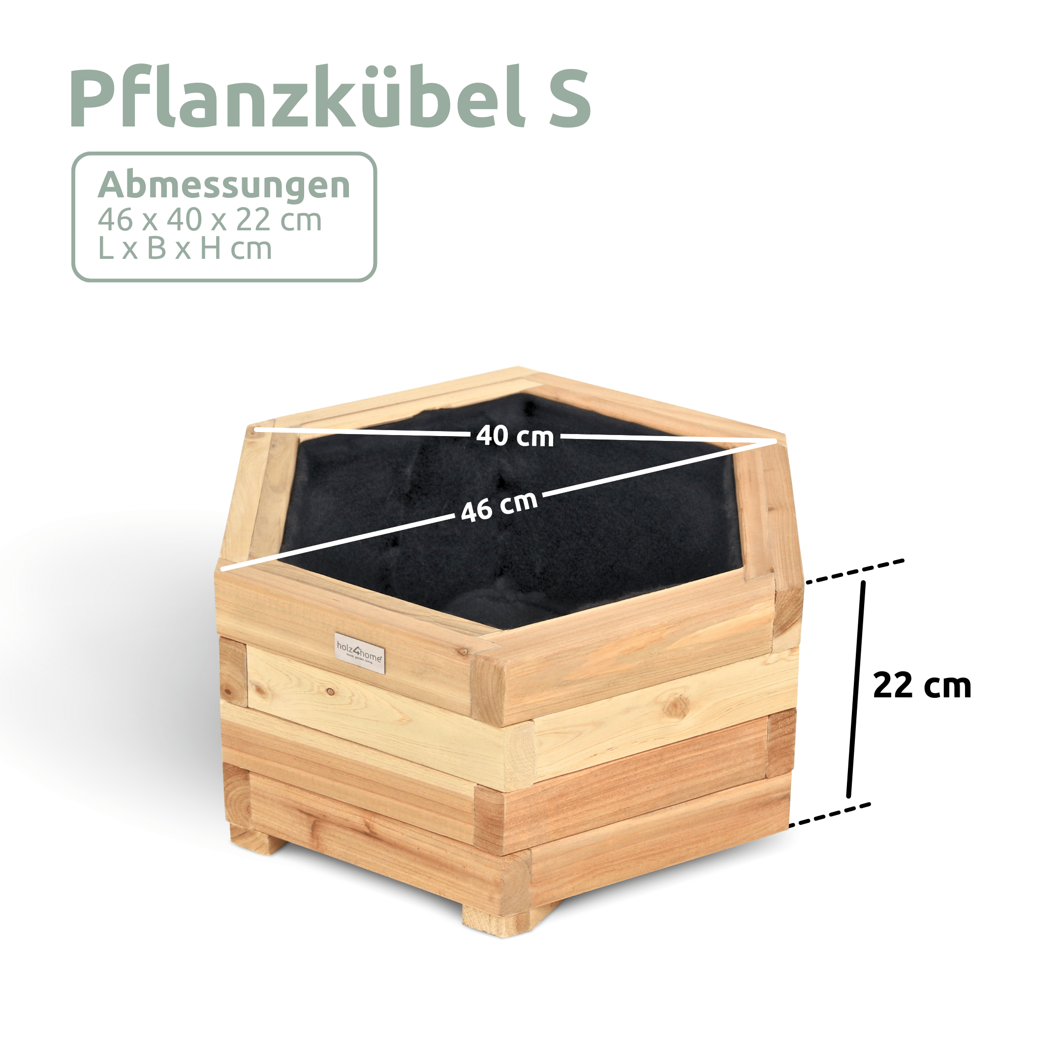 E-shop Outdoor Pflanzenkbel 6-eckig Gre S