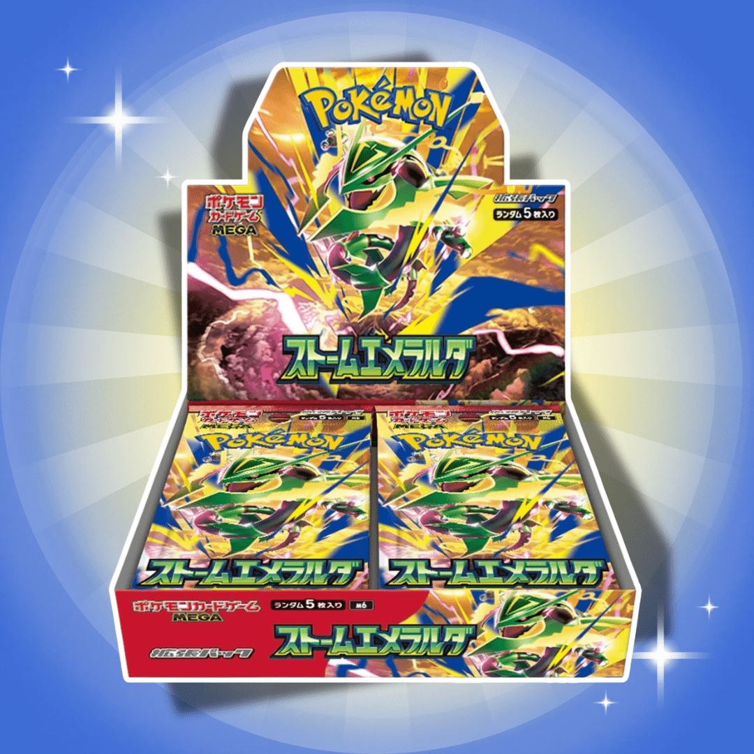 Image of Storm Emerald Japanese – 30 Booster Packs With 5 Cards