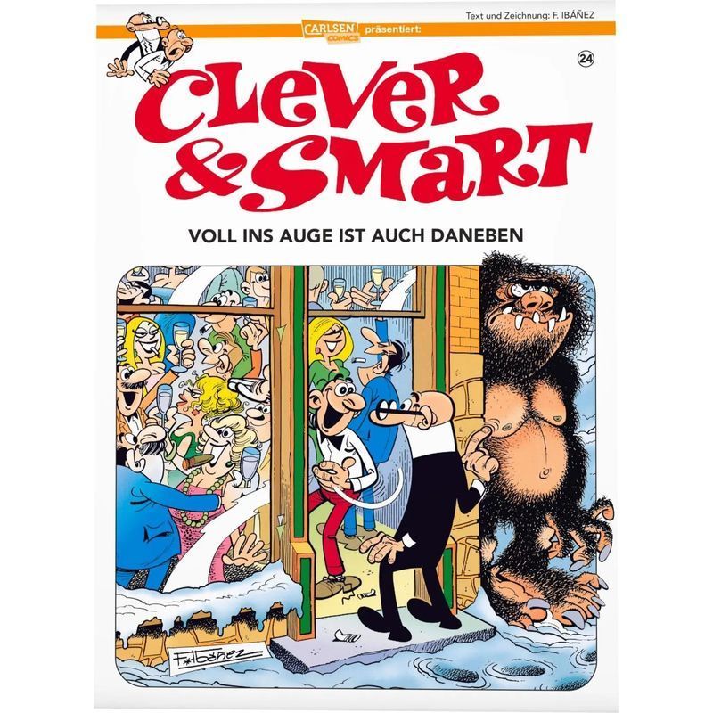 Image of Clever And Smart 24: Right In Front, Wrong In The Eye - Paperback - Francisco Ibáñez - Clever And Smart - 48 Pp. - German - 2025 - Carlsen Verlag Gmbh - Ean 9783551804358