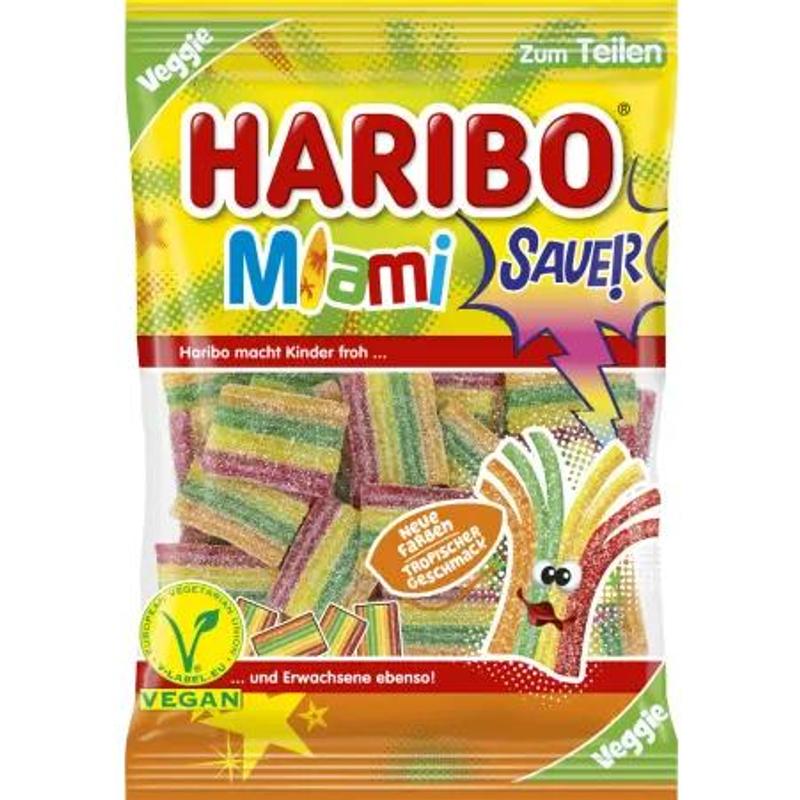 E-shop Miami Sauer saure Gummibärchen 100g - Haribo
