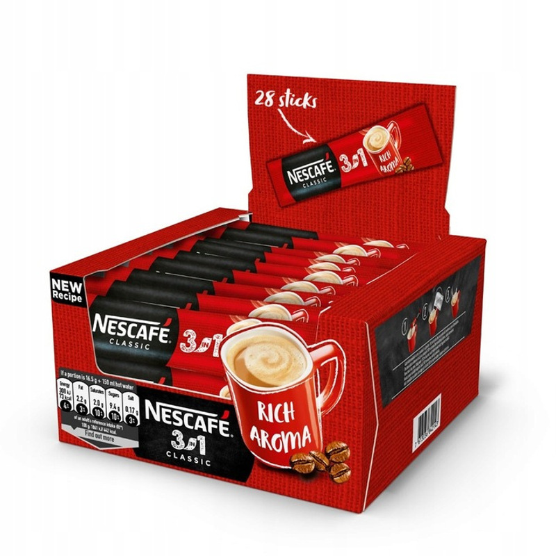 Nescafé 3-in-1 Classic Instant Coffee Drink 16.5 G