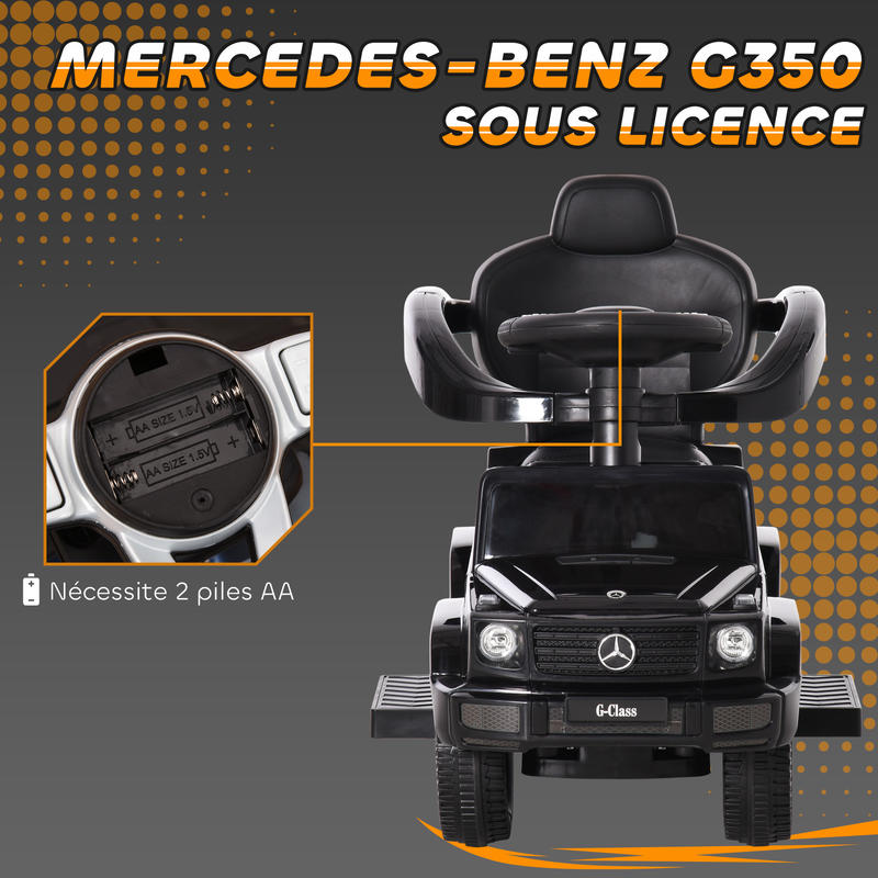 Multifunctionele Kinderdrager voor Kinderen van 12-36 Maanden met Toeter, Voetpedaal, Veiligheidshek en Zwarte Paraplu - Afbeelding 5