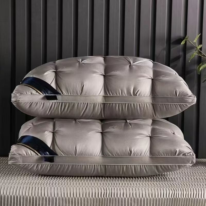 Pack of 2 3D Sleep Pillow, Extra-Large Luxury Hotel-Quality Bed Pillows, Comfortable Pillow for Sleeping, White Standard Style Home & Hotel Use