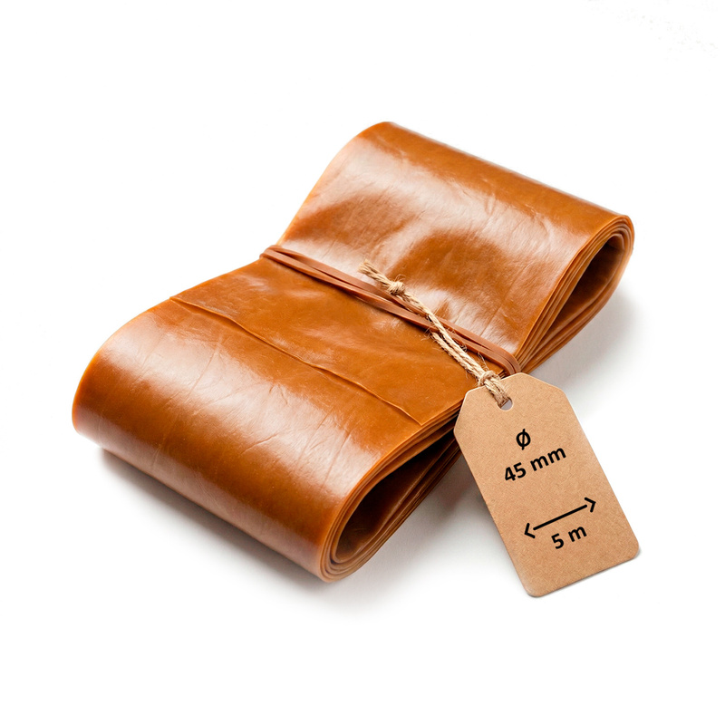 Image of Protein Casing 5m For Sausages, - Fi 45/55/65 Casing For Żywiec Sausage, -style - Protein Casing For Scalded, Smoked, And Sausages - Accessories For Sausage Production.