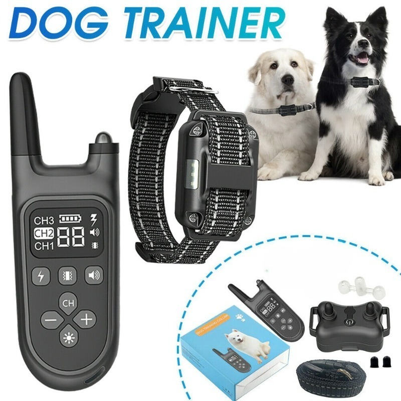 Remote Training Dog Collar with Whistle,   Pet Dog Training Collar Anti-Barking