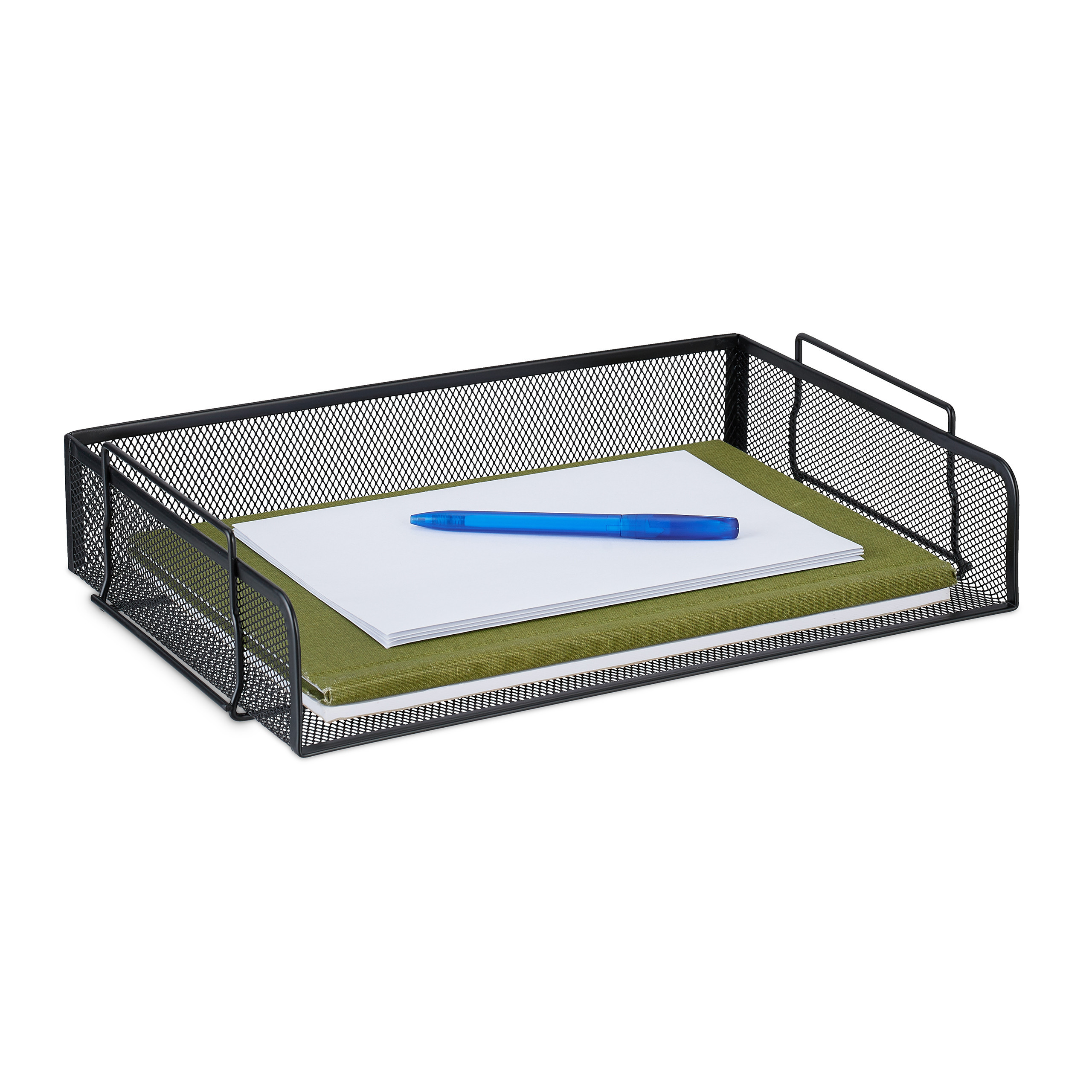 Document Storage In Black - (w)36 X (h)8.5 X (d)25 Cm