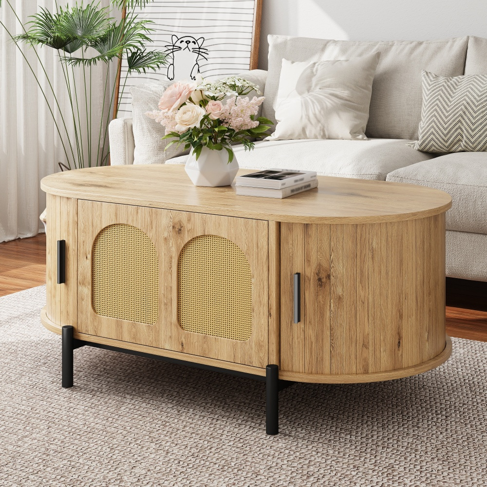 Image of Cozy All-purpose Table With Natural Texture Optics, Thoughtful Functional Division, Reliable Stability, And Maintenance, Perfectly Combining Living And Order For Everyday Use Homes.