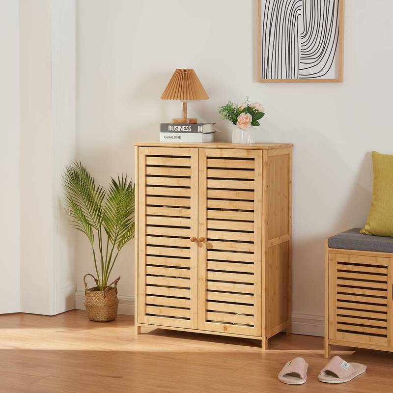 Bamboo Shoe Cabinet