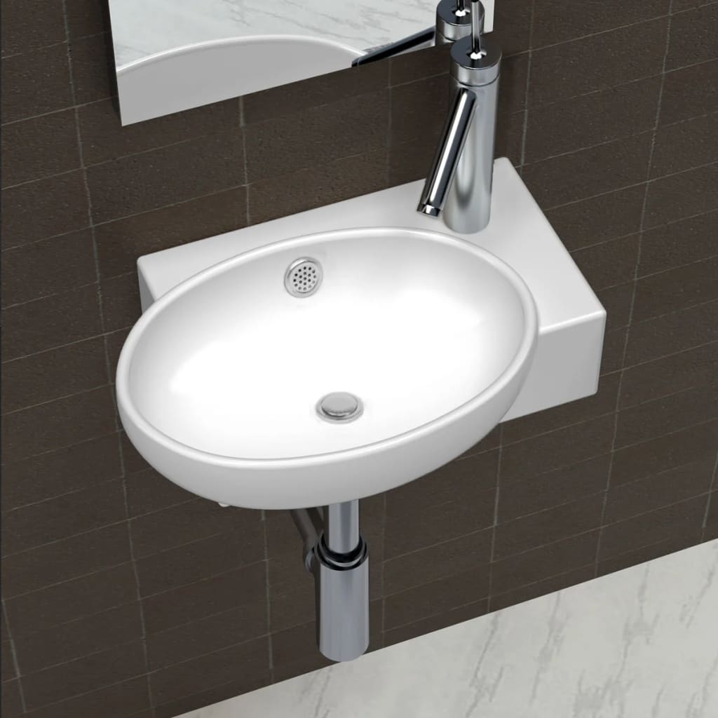 Image of Vidaxl Sink Washbasin Bathroom Sink Bathroom Sink Wash Sink Washbasin Bathroom Wash Area Bathroom Wash Areas Wash Table