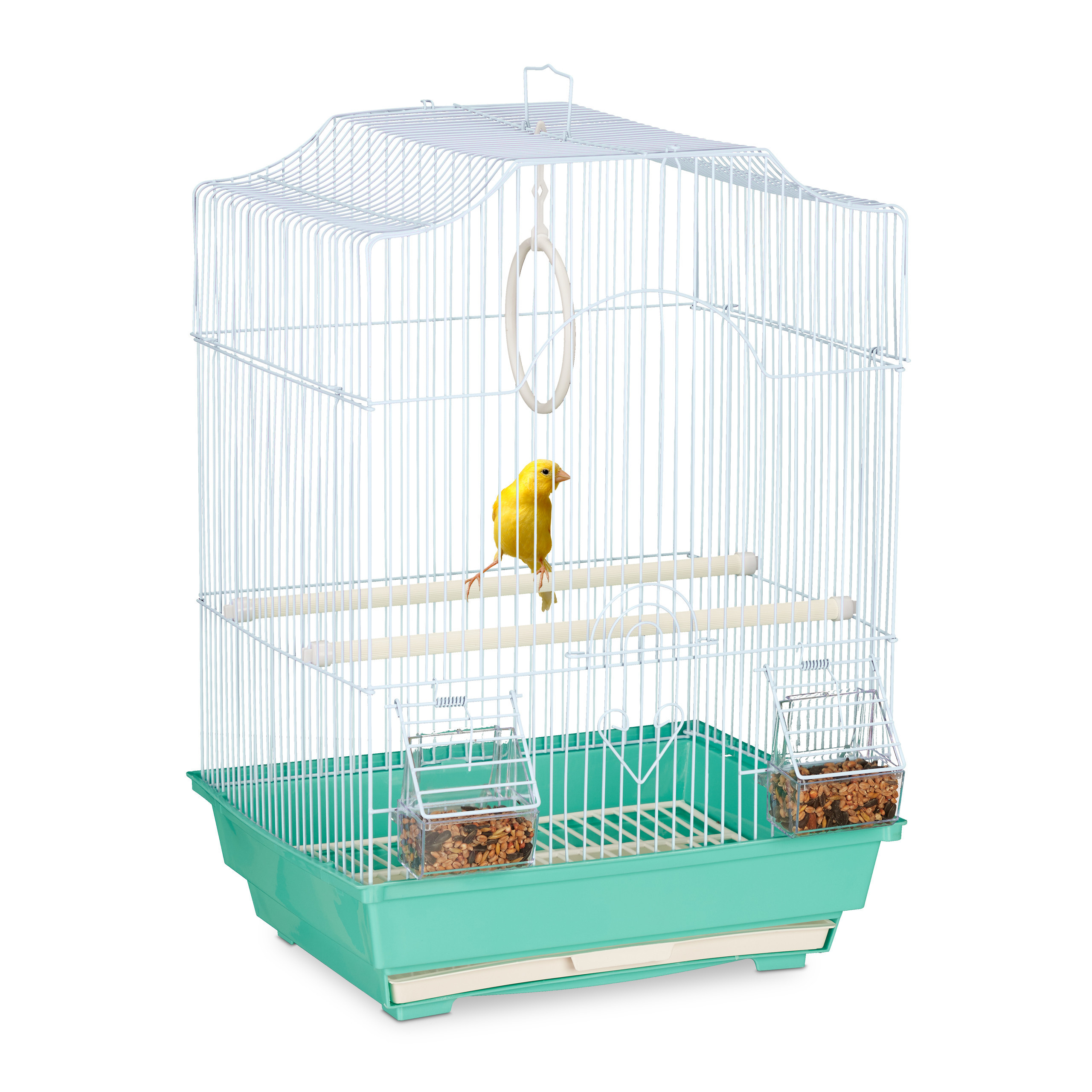 E-shop Vogelkäfig in Hellblau/ - (B)35 x (H)49.5 x (T)32 cm