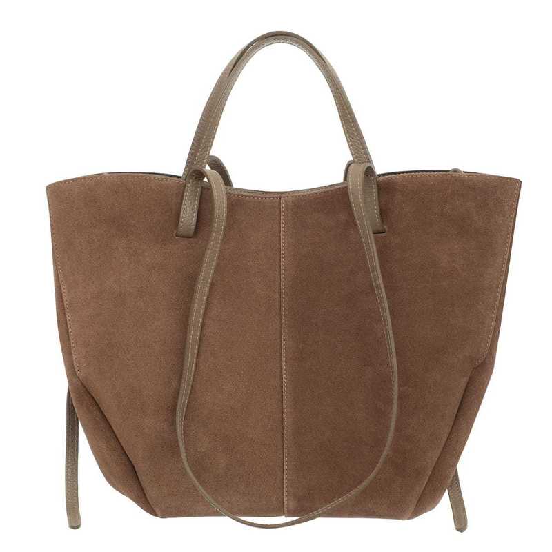 Image of Bag With Velvet Pouch Vezze Taupe