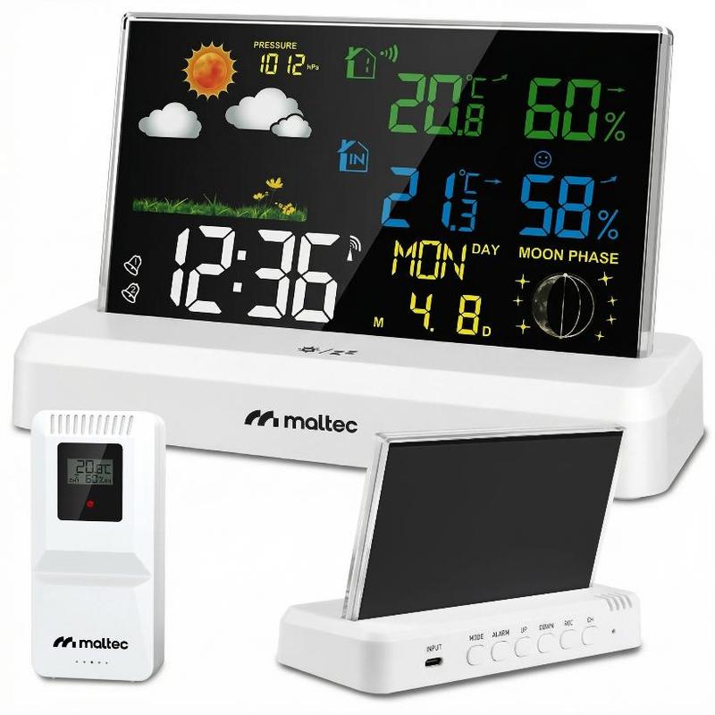 Image of Wireless Weather Station Thermometer Barometer Outdoor Weather Sensor Daily2000m Wh