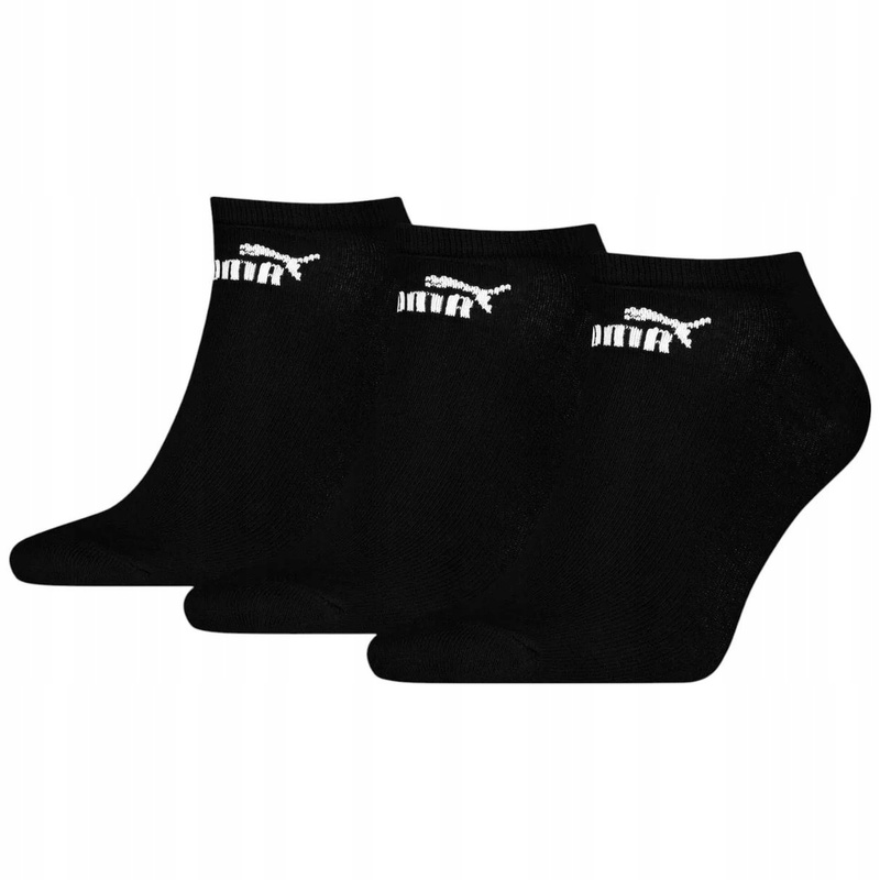 Y8606 Ankle Socks 3-pack Black Soft Cotton Socks 43-46