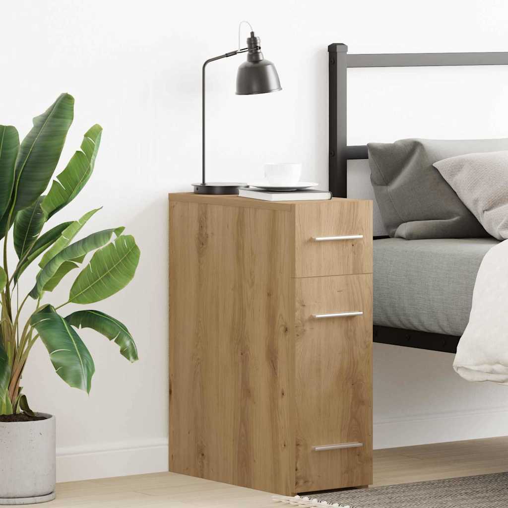 Vidaxl Cabinet With 3 Spacious Drawers, Material Storage Solution For Living Room And Bedroom, Efficient Organization Furniture