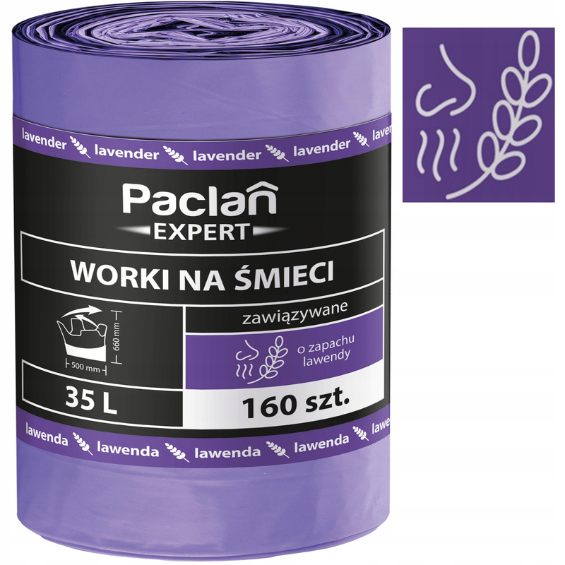 TEMU Sacs poubelles parfumés à la , 35 L, lot de 160 – Paclan