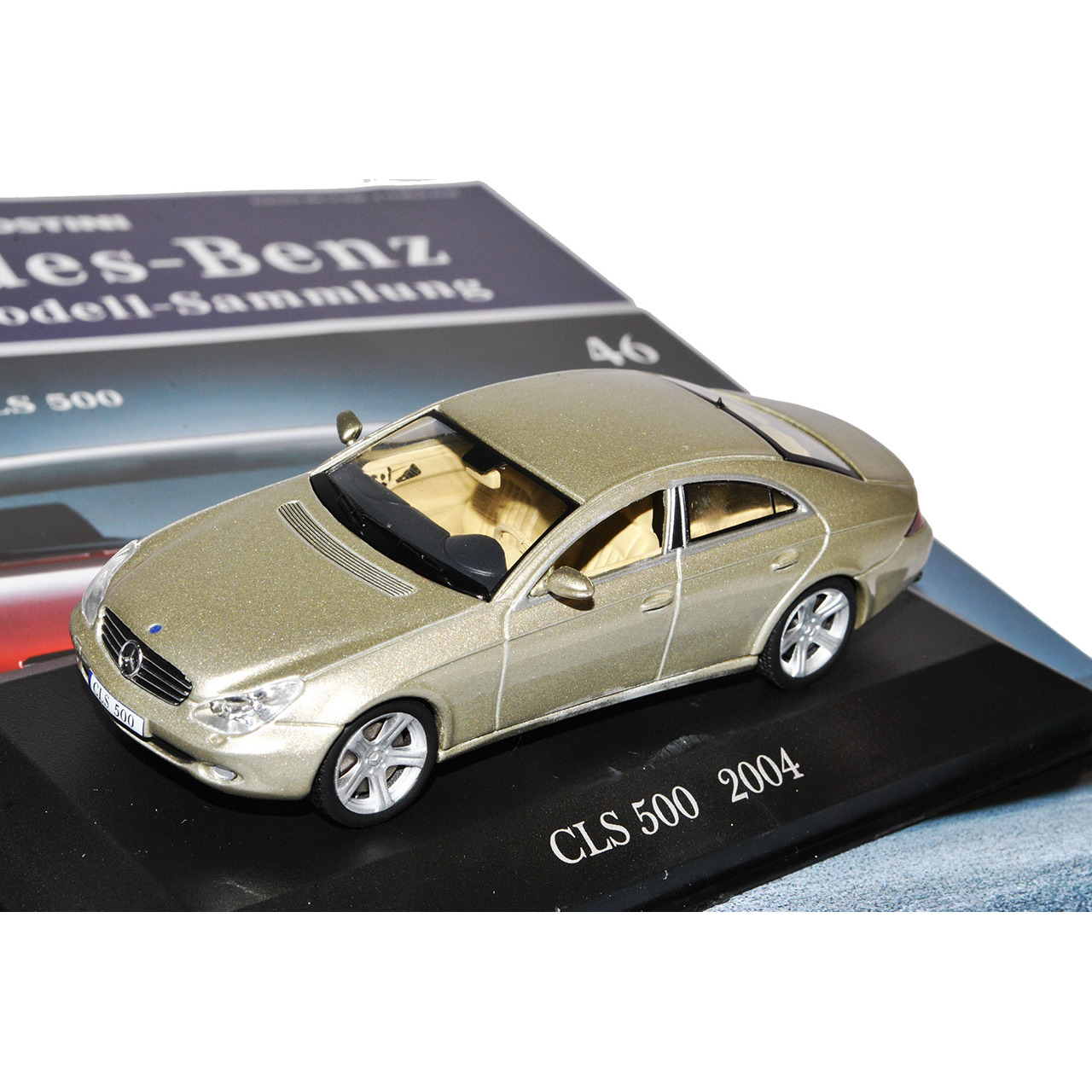 Mercedes-benz Cls C219 Beige Silver 2004-2010 Including Magazine No. 46 1/43 Ixo Model Car