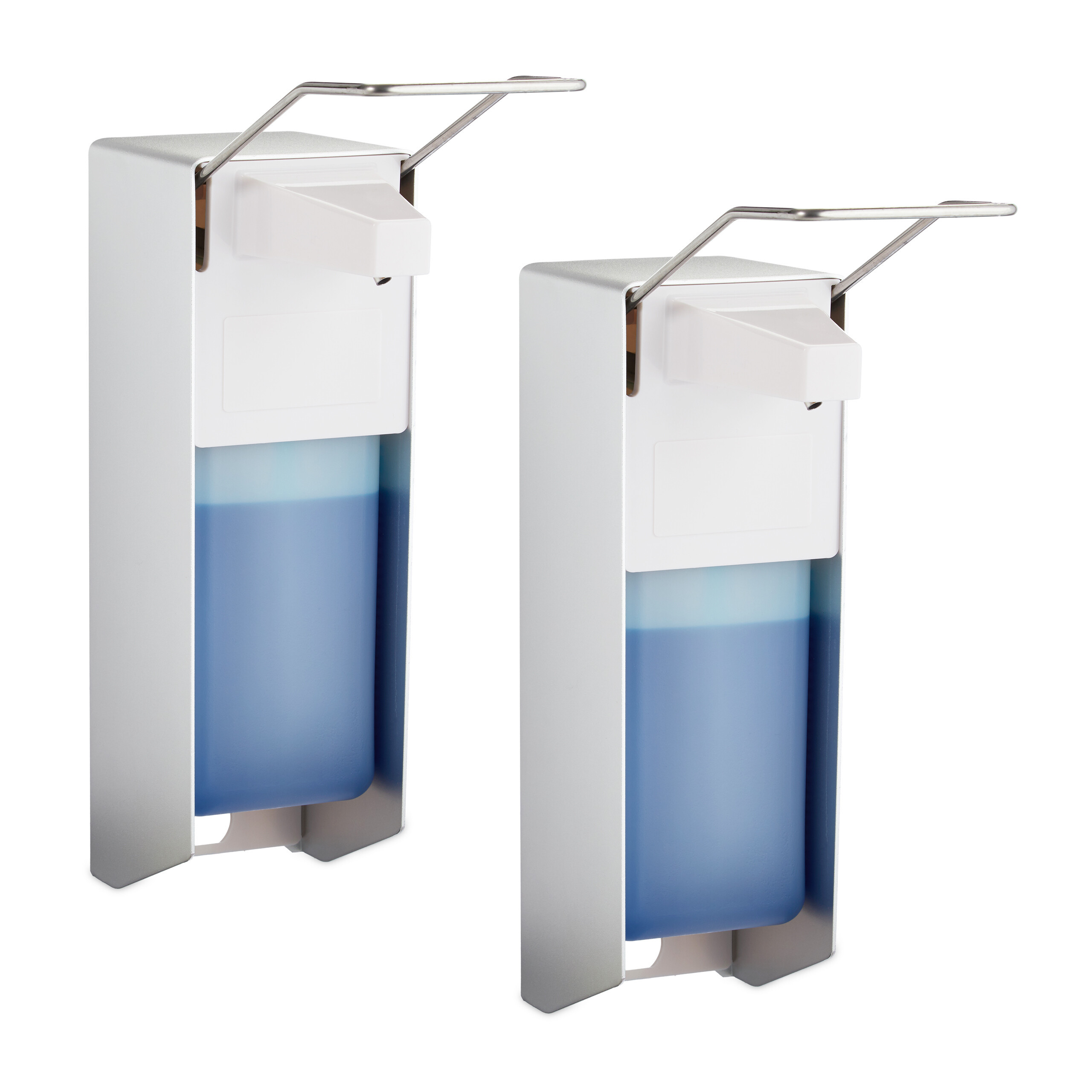 TEMU 2 X Disinfectant Dispensers In Silver/white