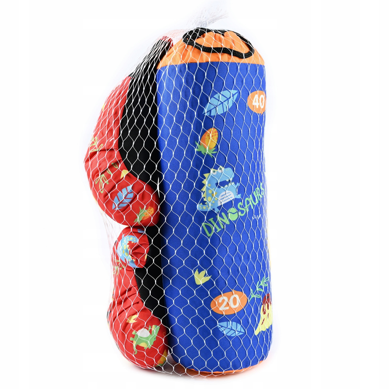 Image of Dinosaur Punching Bag & Kids Boxing Glove Set For - Coordination & Skills