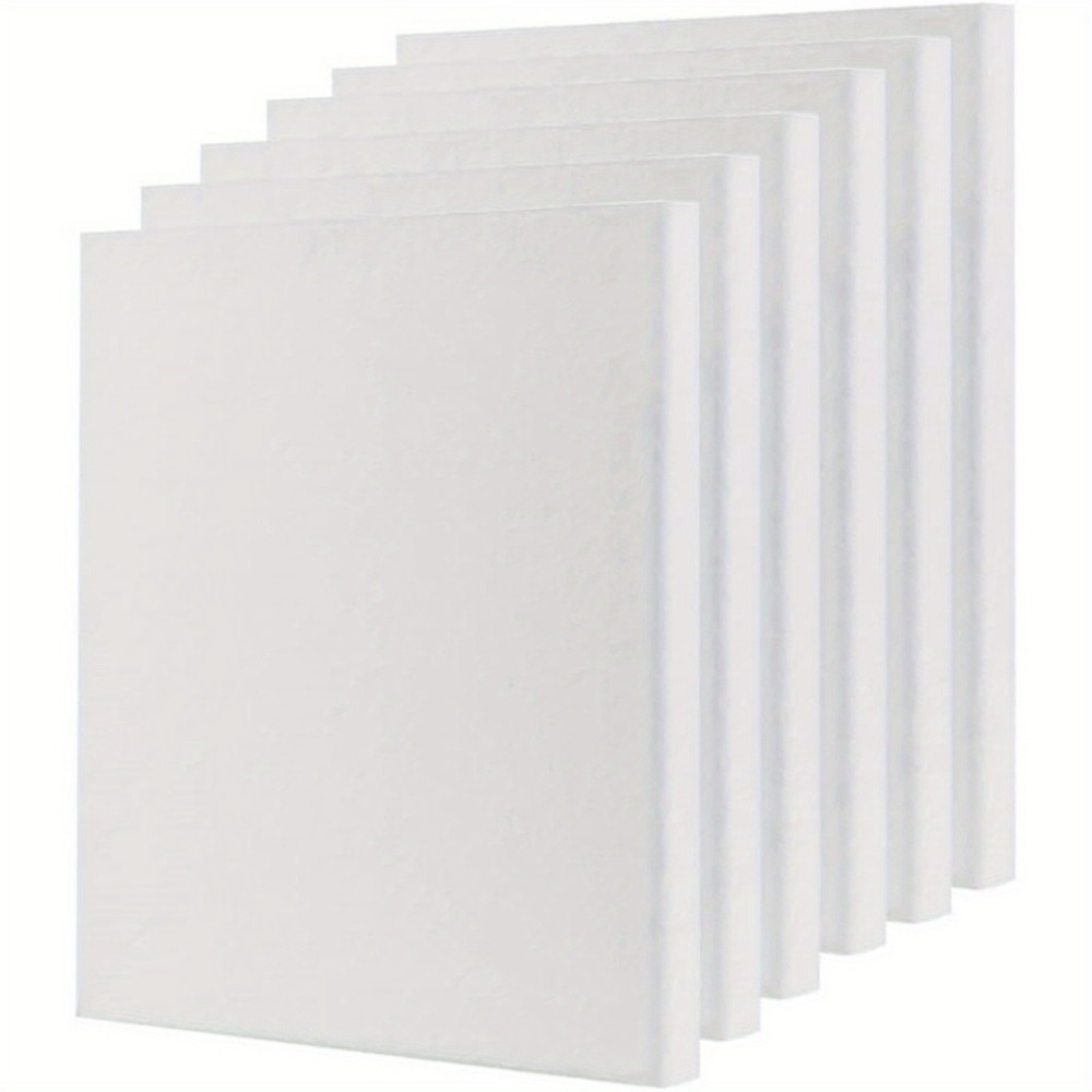 E-shop Leinwand Set, 6 Stück Keilrahmen zum Bemalen 30x40 cm, Malen mit Öl, Acryl & Wasserfarben, Hochwertige Künstlertafeln