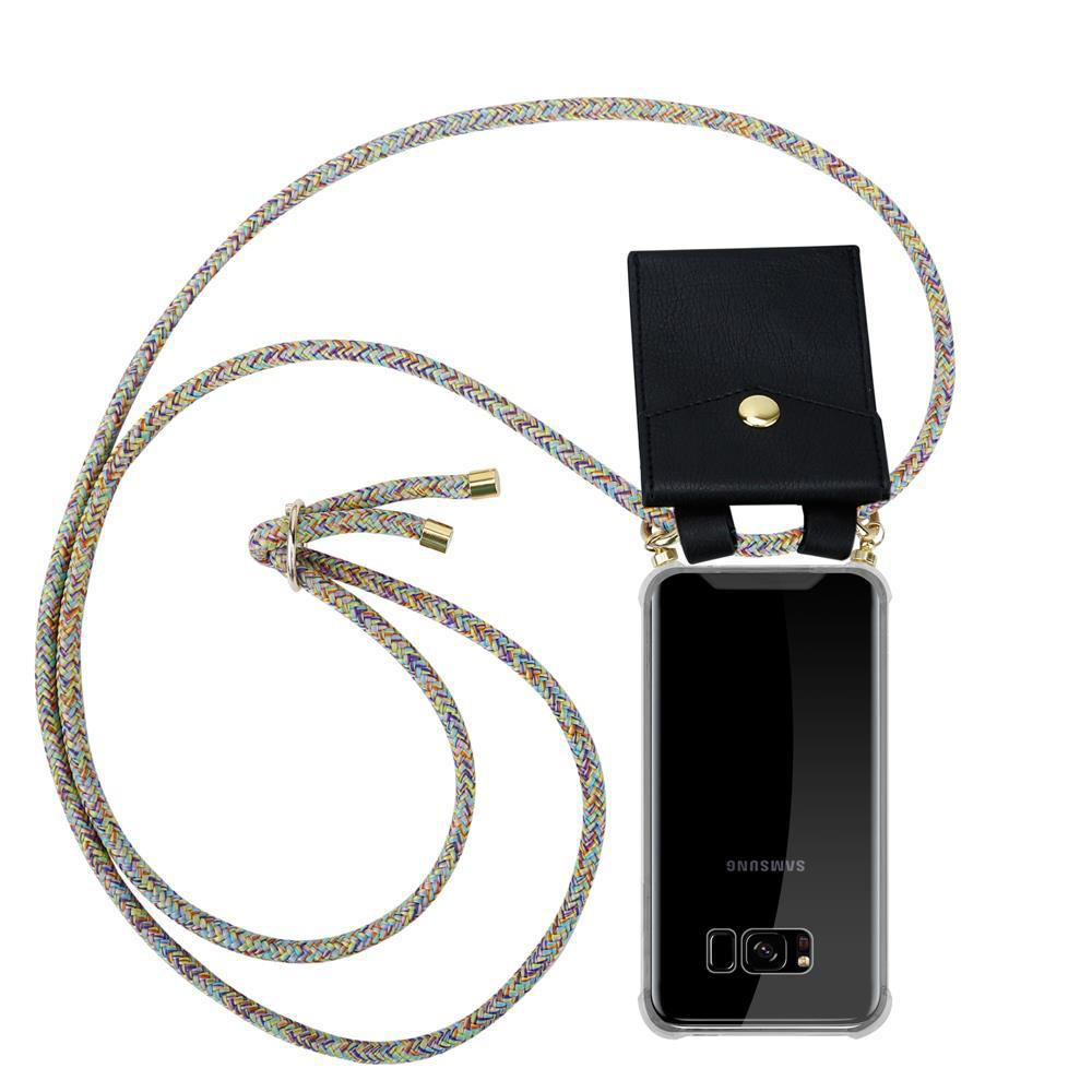 Convenient Chain Compatible For Galaxy S8 Silicone Protective Case With , Cord Strap And Removable Case Cover Case Cover Phone Case Tpu Necklace