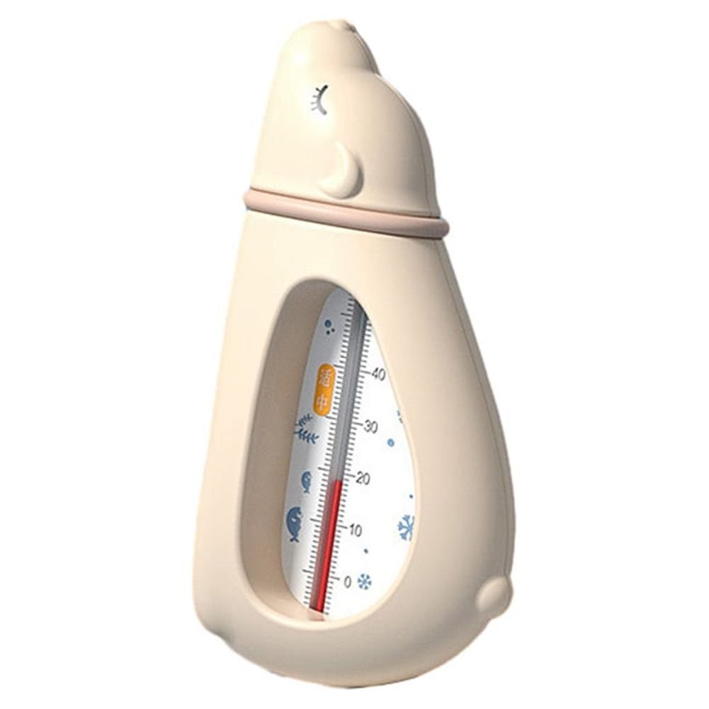 Water-resistant Floating Bath Thermometer, Multifunctional, Polar Bear Model, 15x7.5x4 Cm