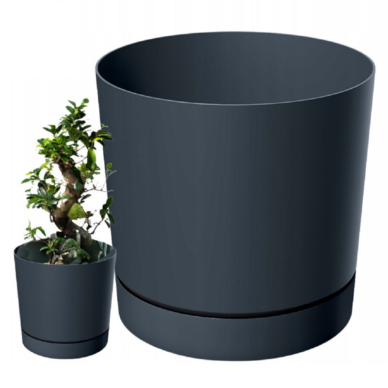 Flower Pot With Drainage Tray, , Tube P