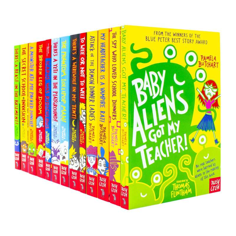 Baby Aliens Series 13 Book Collection By Pamela Butchart For Kids Middle Grade Humor: retailer-supplied image