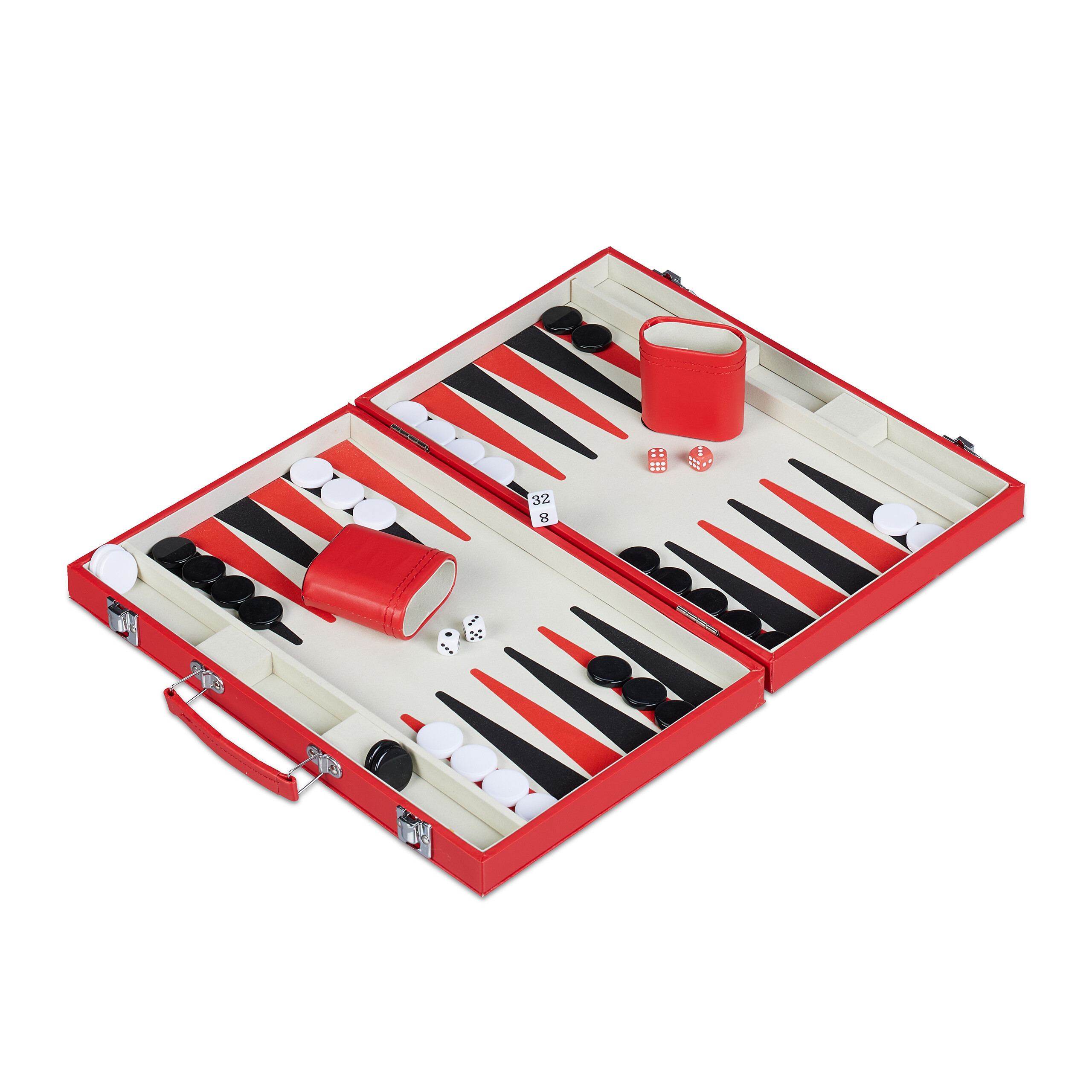 TEMU Red Backgammon Bag