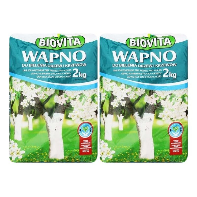 E-shop Weißanstrich Obstbäume Baumanstrich Baum Pflege Frostschutz Gartenkalk 2kg x2