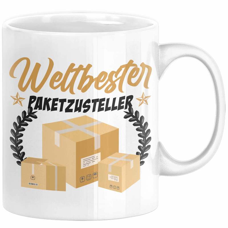 Parcel Delivery Driver Gift Mug With Quote "world's Best Parcel Delivery Driver/"