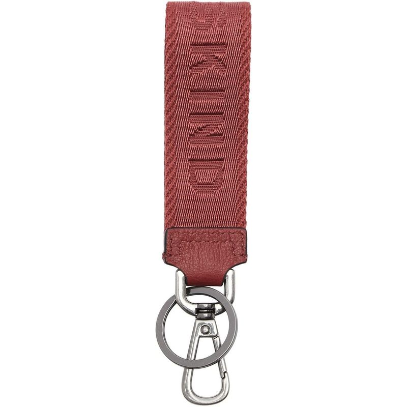 Small Accessory Keyring with Zipper Closure, True Red, for Everyday Use