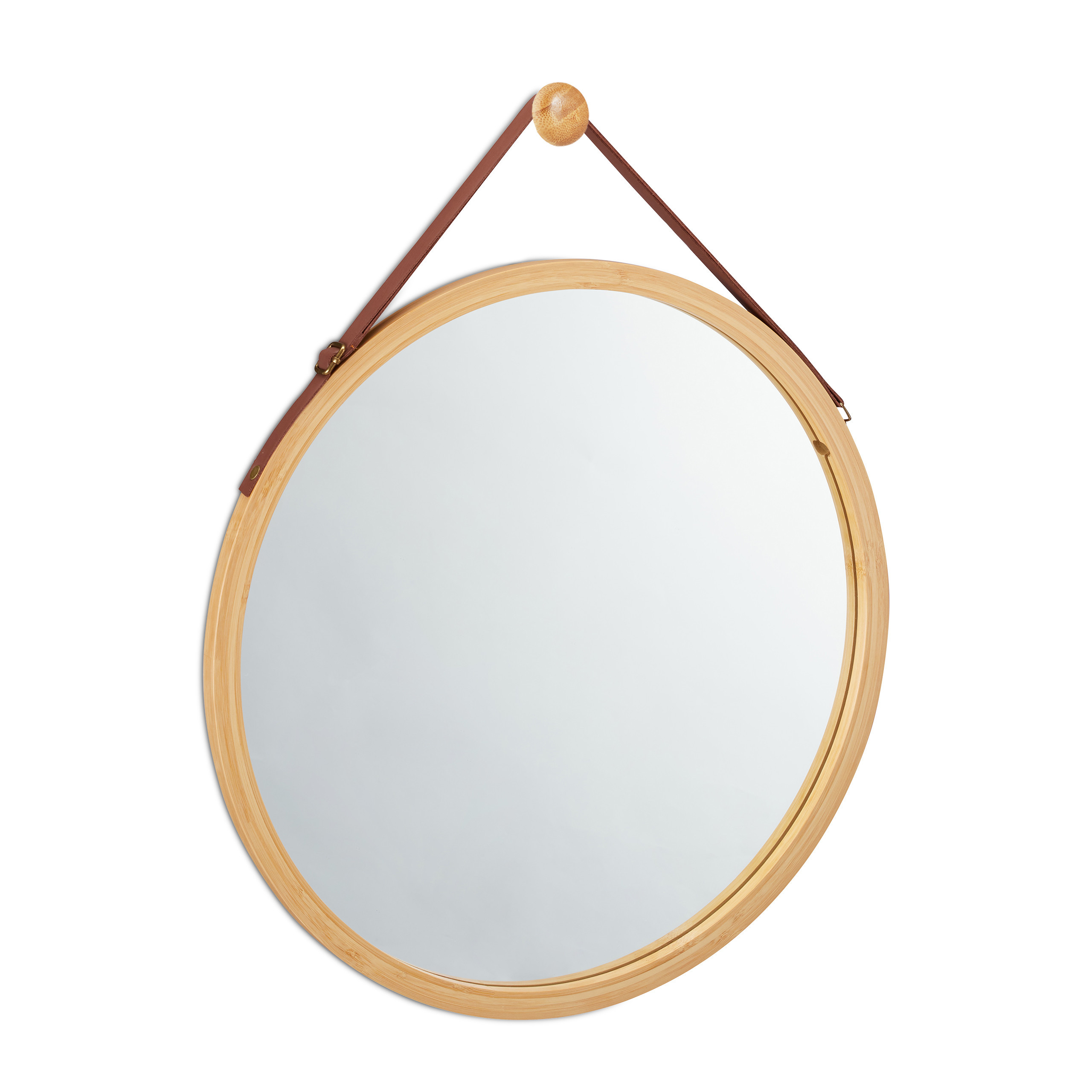 Hanging Mirror In Natural - Ø