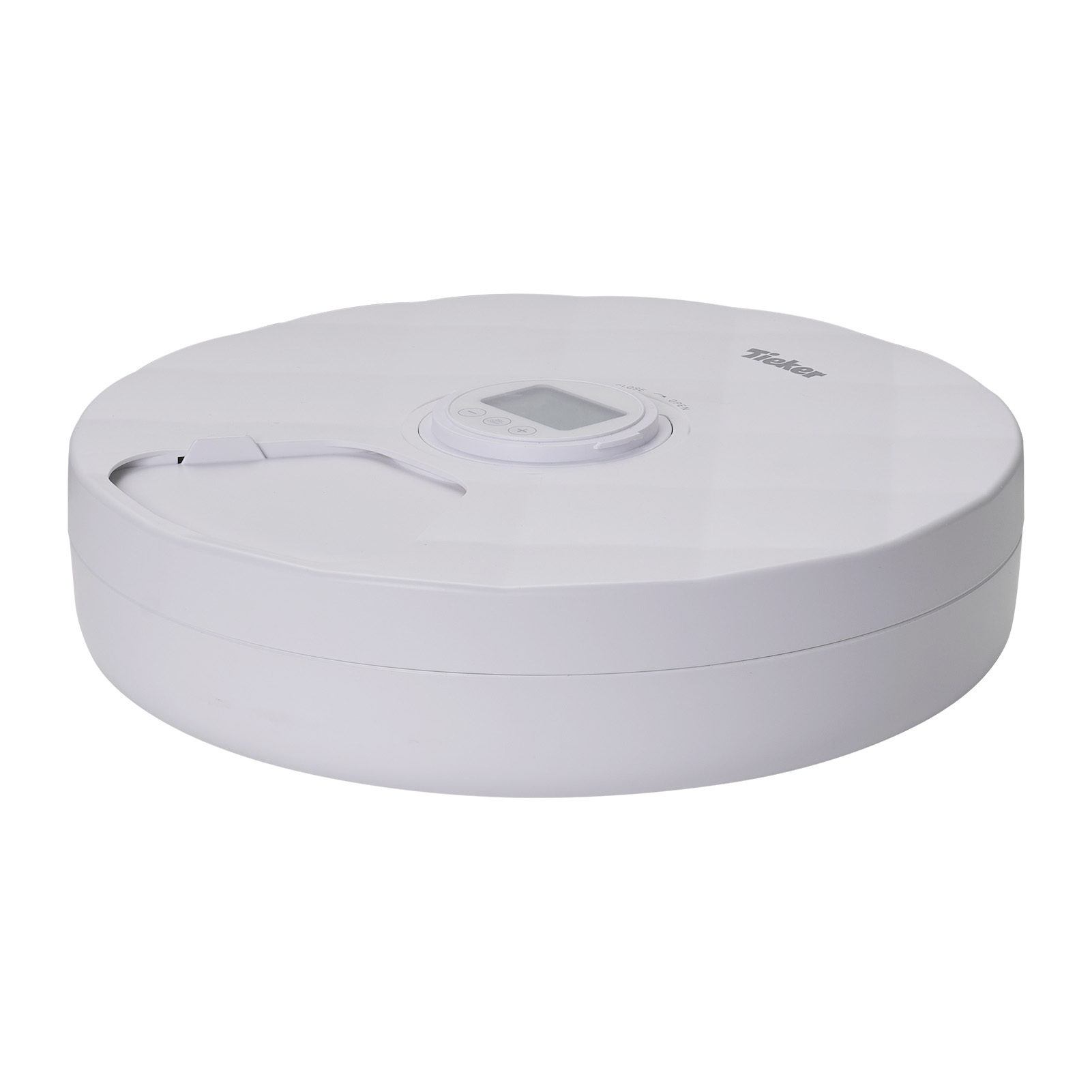 Dog Feeder Dispenser with Six Partitions, 31cm White