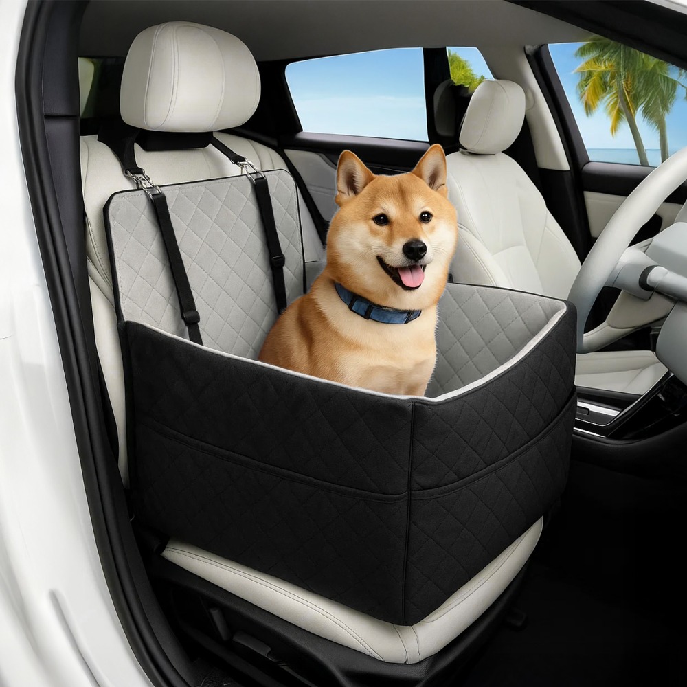 Image of Universal Dog Car Seat, Car Seat With A Weight Of 35 , Suitable For Puppies. Equipped With A Removable And Washable Storage Bag.