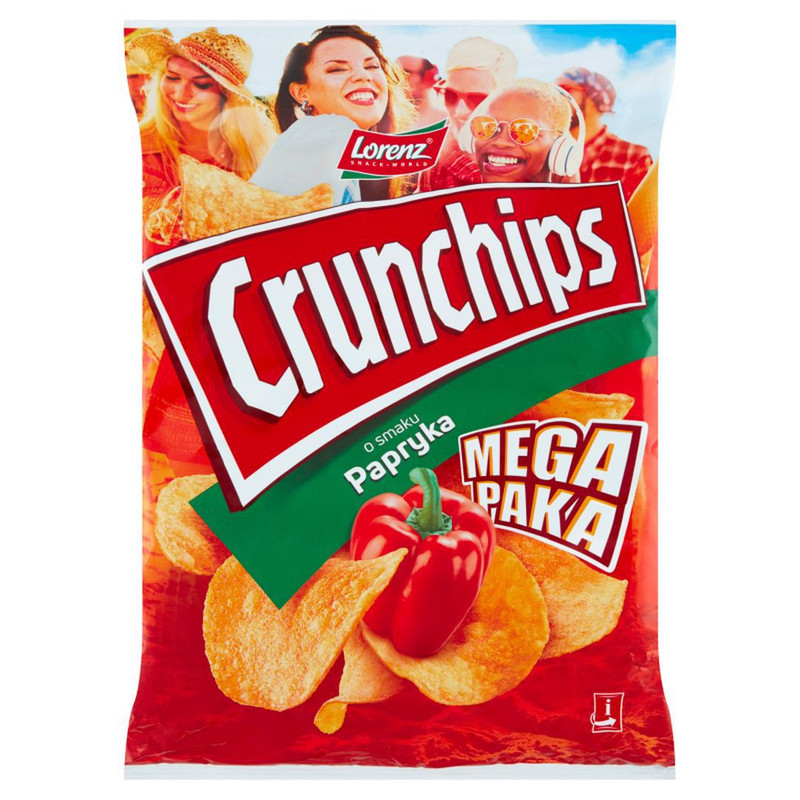 Crunchips Potato Chips With Paprika Flavor 200 G