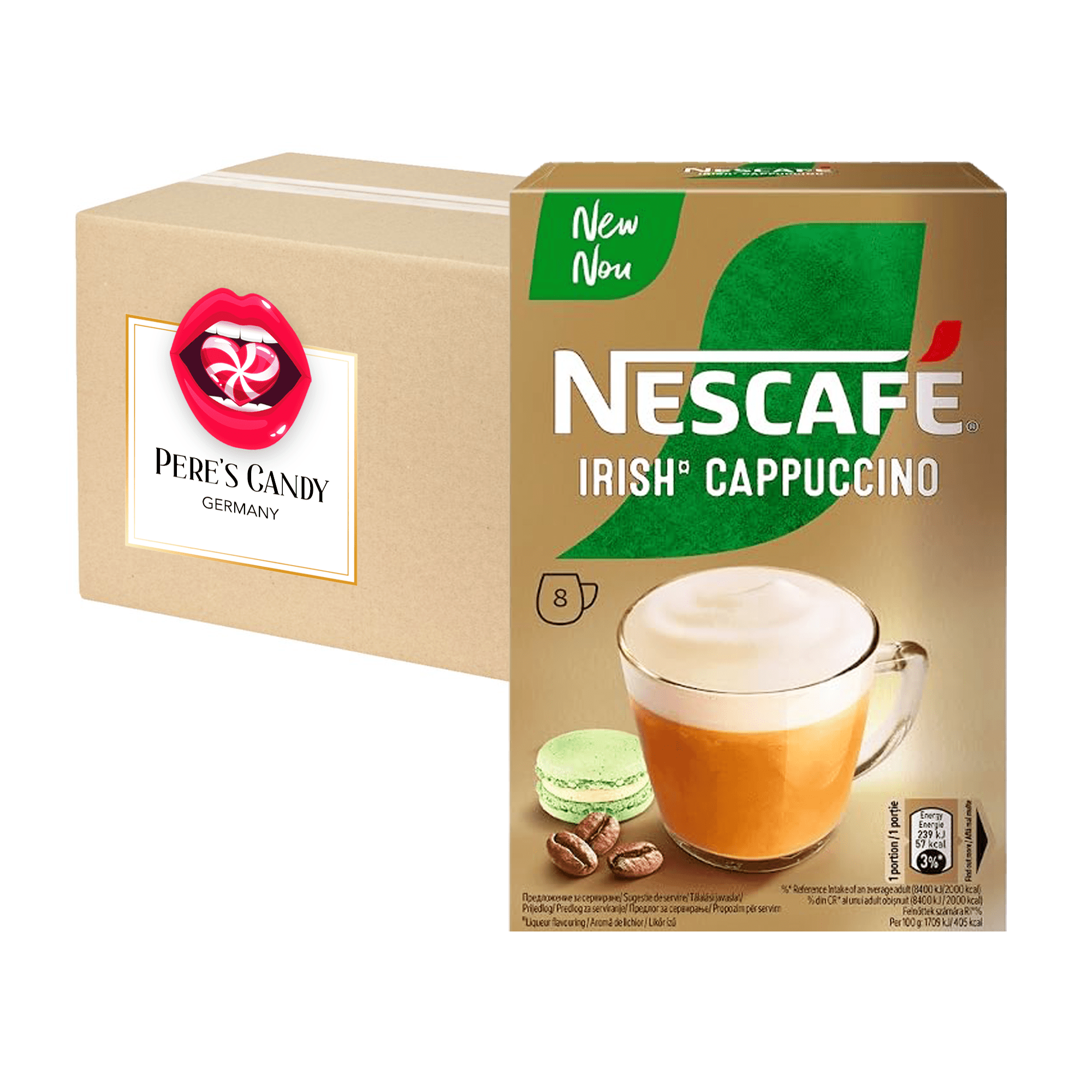 Nescafé Cappuccino Irish Beverage Powder 4-pack 4x112g