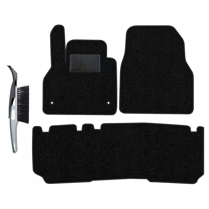 Velour Car Mats Set Compatible With Renault Ii 2008-2021, 5-seater