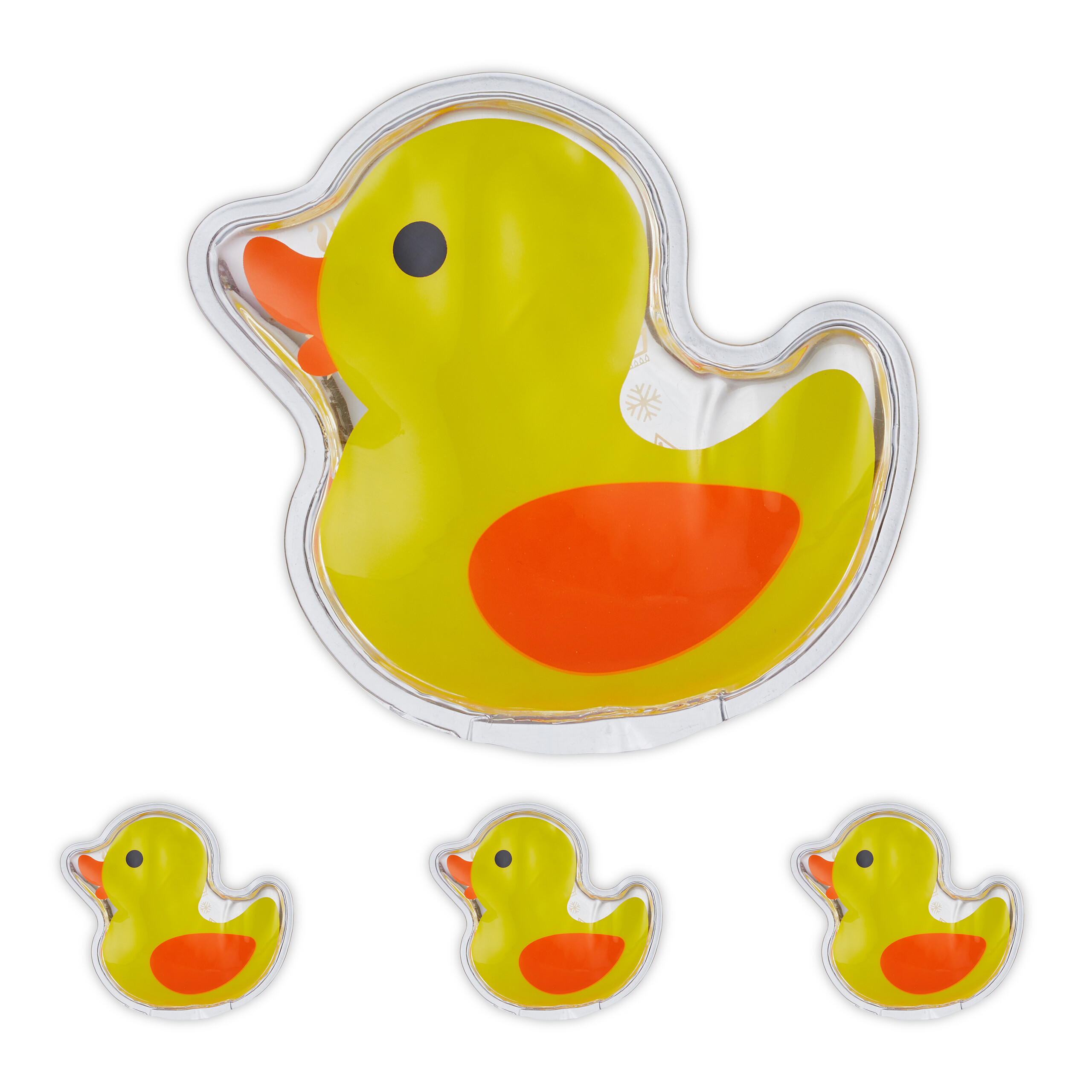4 ' Cooling Pads "duck" In Yellow