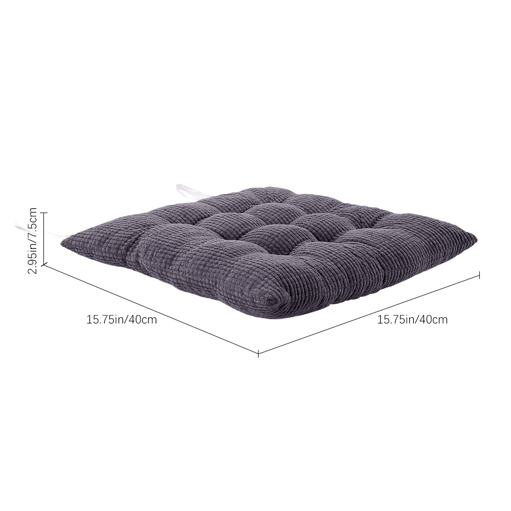 Square Indoor Thick Soft Cushion in Grey