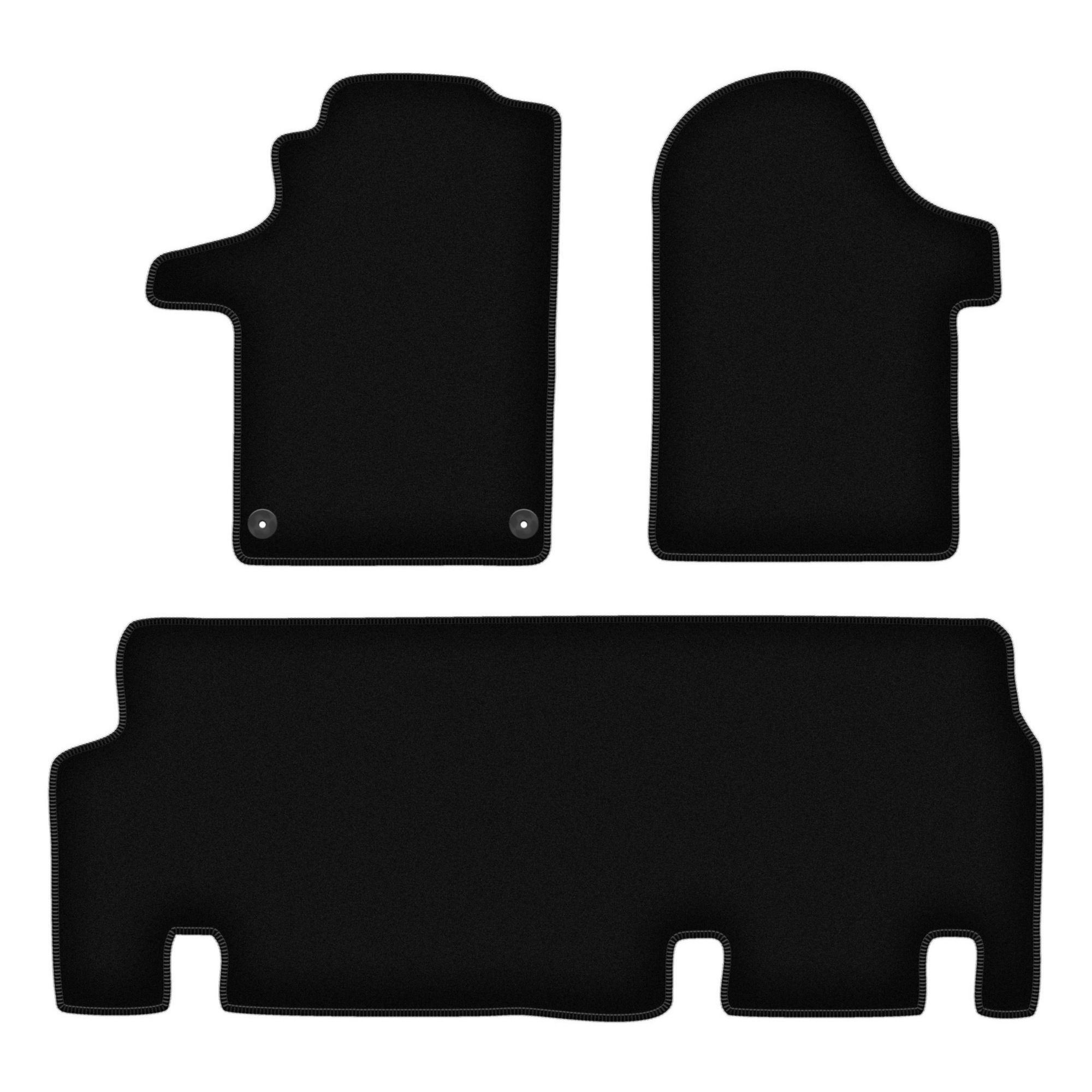 E-shop Velour schwarze Bodenmatte für W447 Van (2014-)