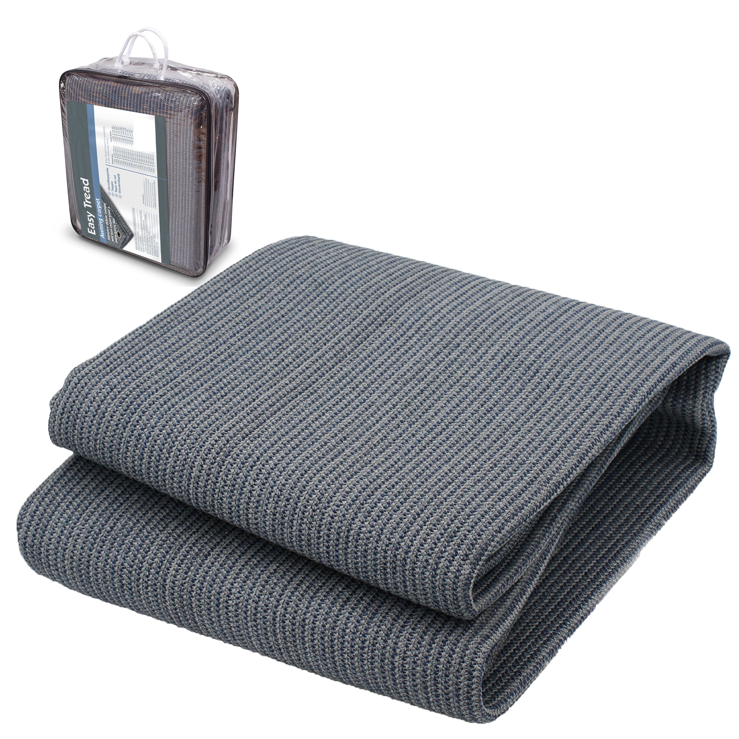Image of Awning Carpet Gray-blue - With Transparent Storage Bag - Breathable, Uv-resistant 240g/m² - Tent Carpet Awning Mat Outdoor Camping Awning Floor Mat