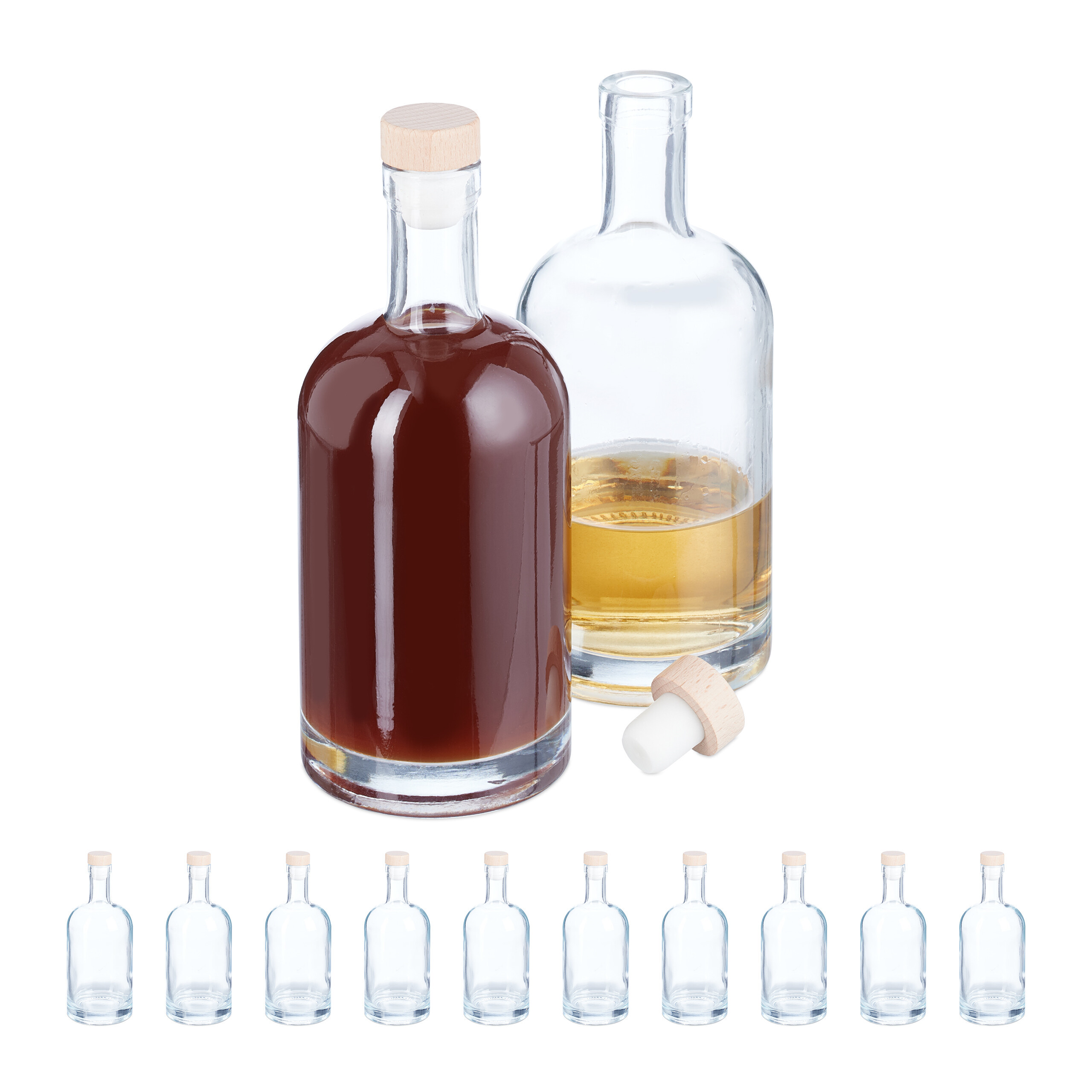 TEMU 12 X Transparent Bottles - 500 Ml