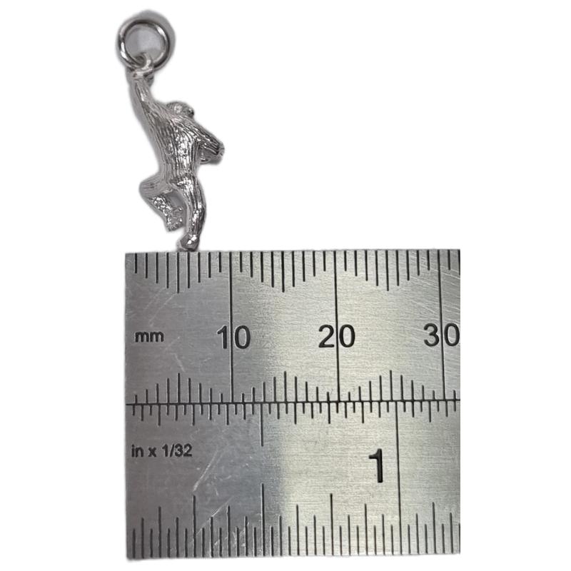 Sterling Silver Monkey Charm, Pet Lover Gift