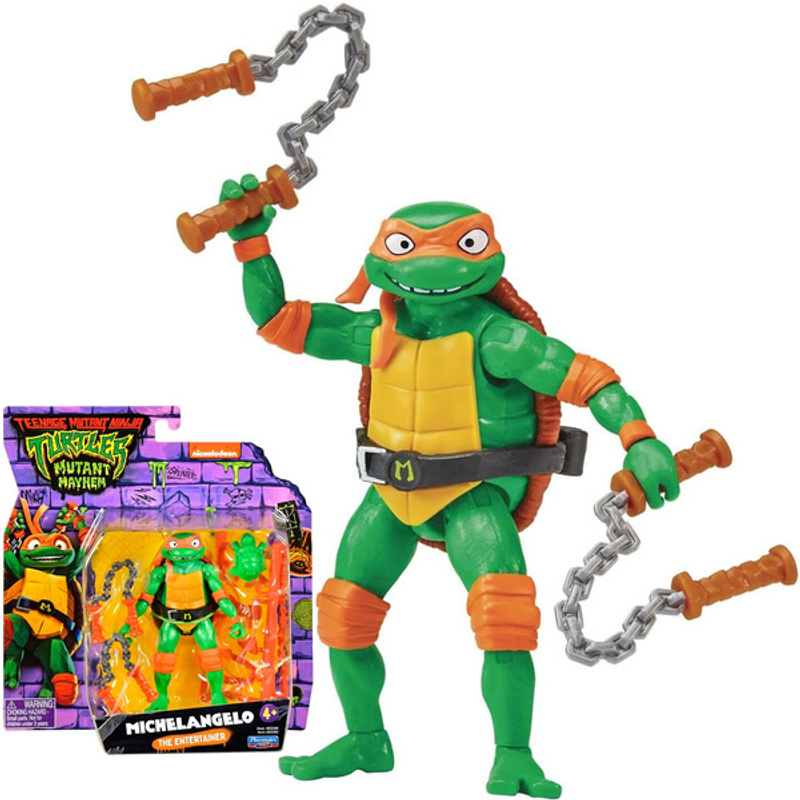 TEMU Michelangelo Schildkröten- Playmates Mayhem Figur