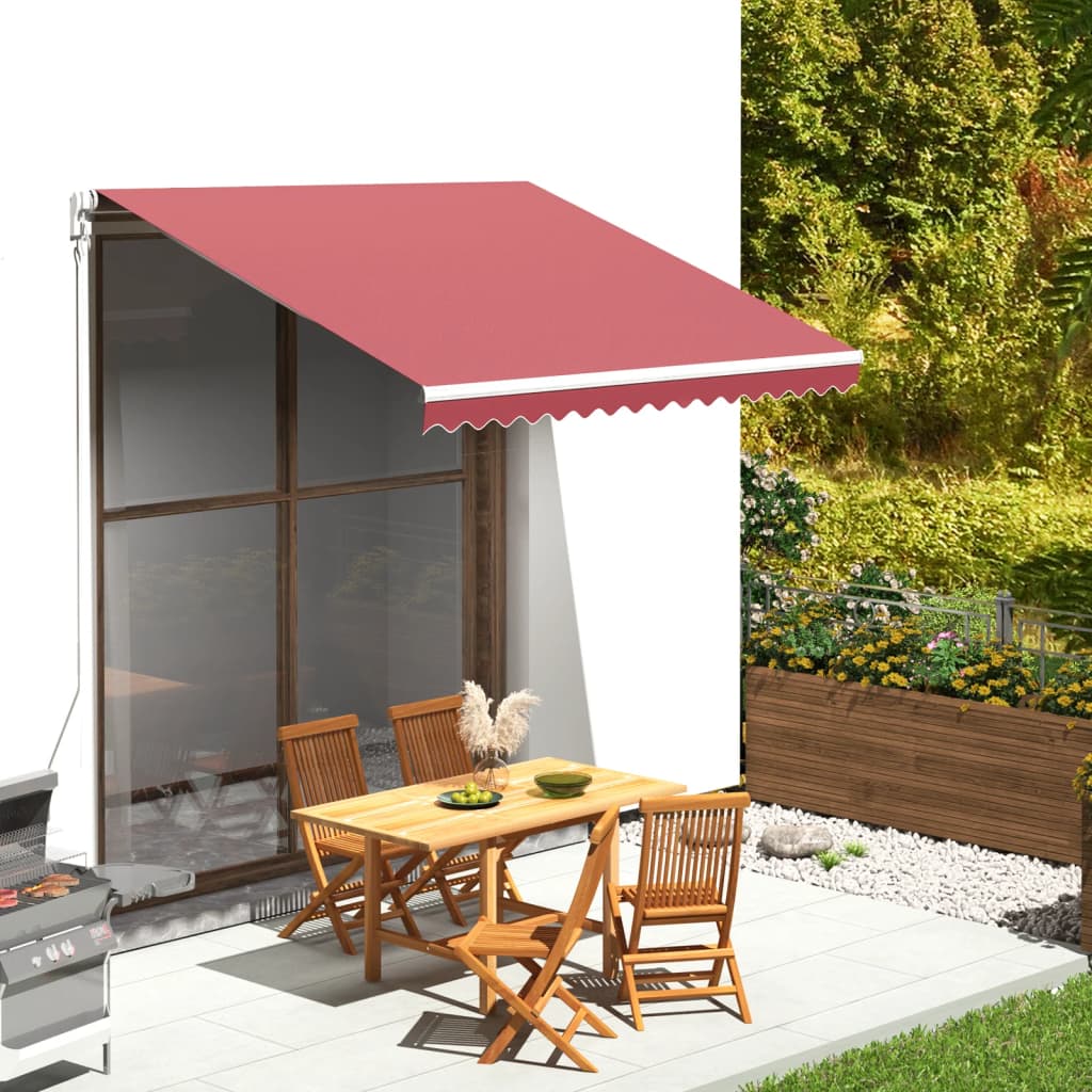 Vidaxl Replacement Fabric For Red Burgundy Sun Shade 280x245 Cm Polyester